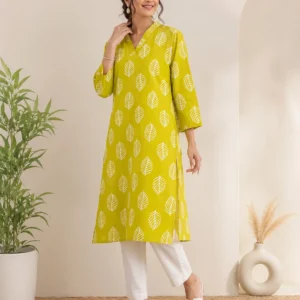 Women Khadi Cotton Kurta Pant Set